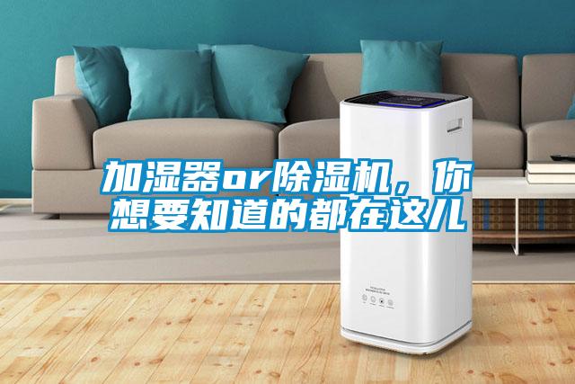 加濕器or除濕機(jī)，你想要知道的都在這兒