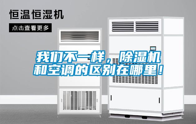 我們不一樣，除濕機和空調的區別在哪里！