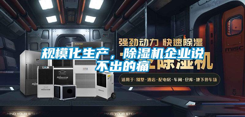規(guī)模化生產(chǎn)，除濕機(jī)企業(yè)說不出的痛