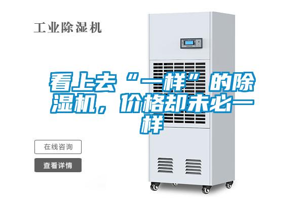 看上去“一樣”的除濕機，價格卻未必一樣