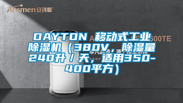 DAYTON 移動式工業除濕機（380V，除濕量240升／天，適用350-400平方）