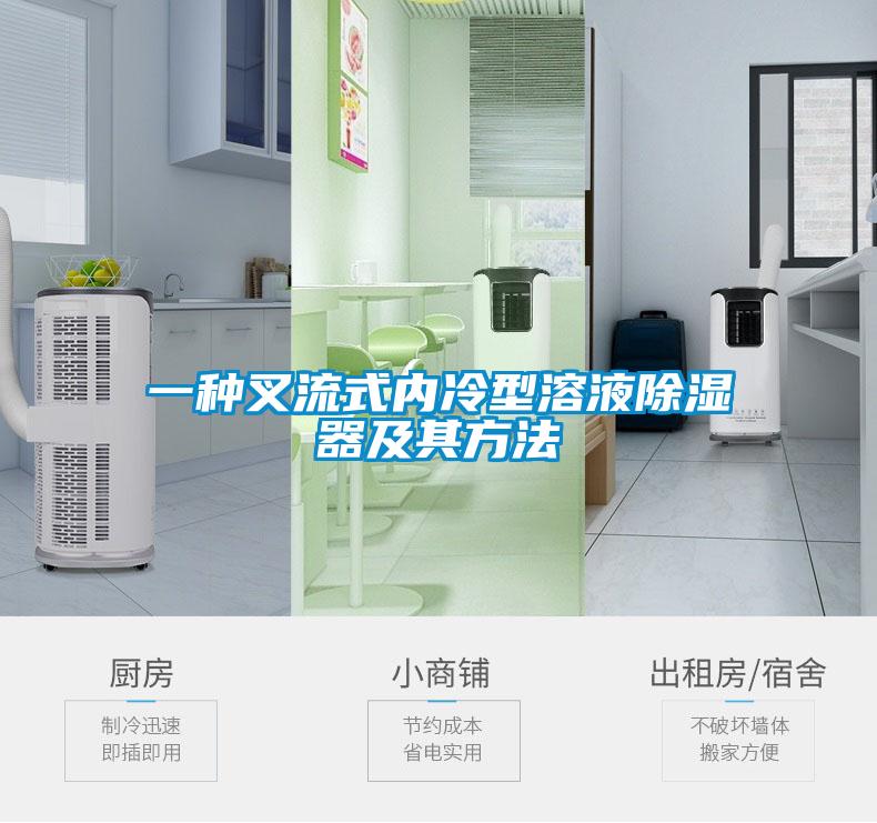 一種叉流式內冷型溶液除濕器及其方法