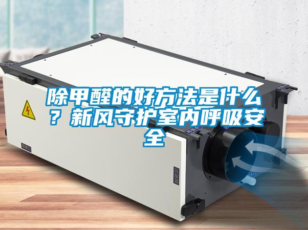 除甲醛的好方法是什么?新風守護室內呼吸安全