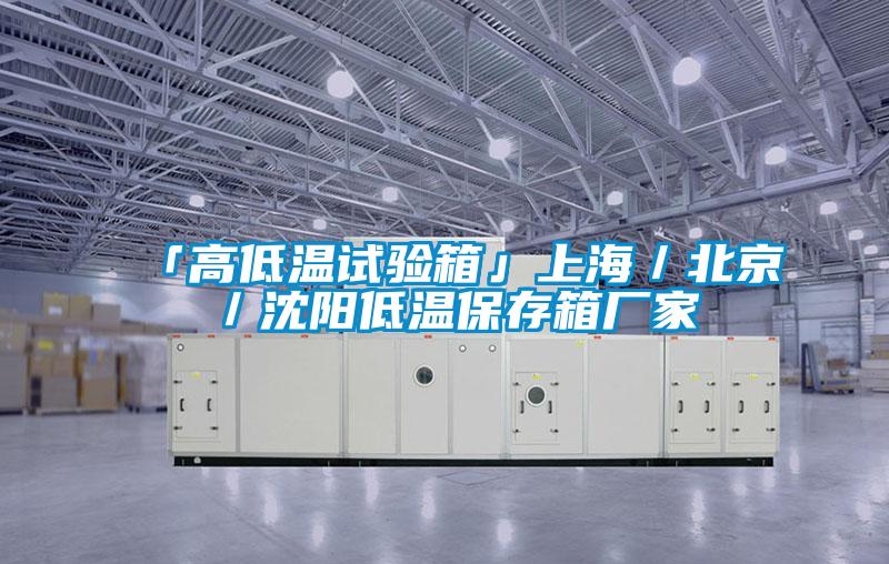 「高低溫試驗箱」上海/北京/沈陽低溫保存箱廠家