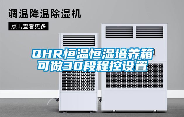 QHR恒溫恒濕培養(yǎng)箱可做30段程控設置