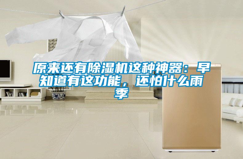 原來還有除濕機這種神器：早知道有這功能，還怕什么雨季