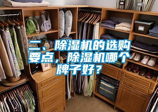 二、除濕機的選購要點，除濕機哪個牌子好？