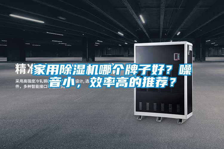 家用除濕機哪個牌子好？噪音小，效率高的推薦？