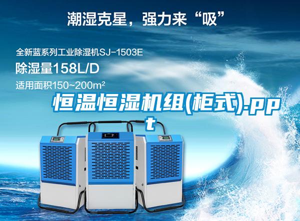 恒溫恒濕機組(柜式).ppt