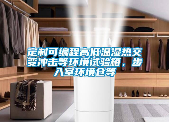 定制可編程高低溫濕熱交變沖擊等環境試驗箱，步入室環境倉等