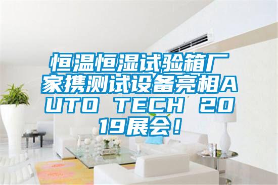 恒溫恒濕試驗(yàn)箱廠家攜測(cè)試設(shè)備亮相AUTO TECH 2019展會(huì)!