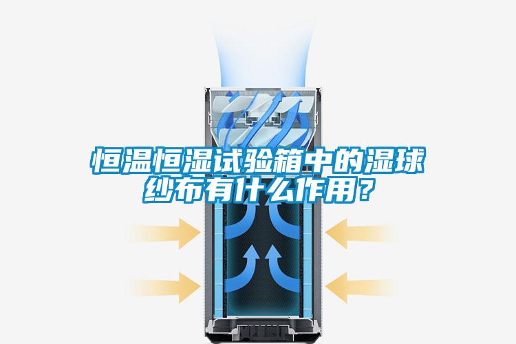 恒溫恒濕試驗箱中的濕球紗布有什么作用？