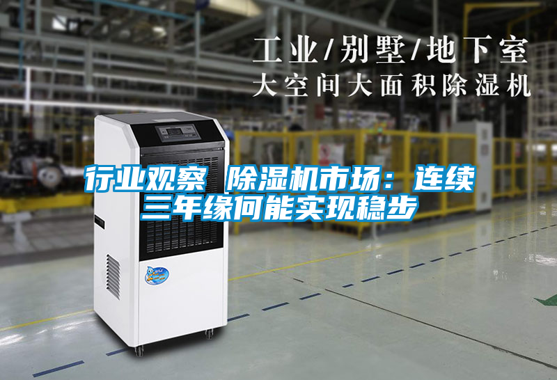 行業觀察 除濕機市場：連續三年緣何能實現穩步
