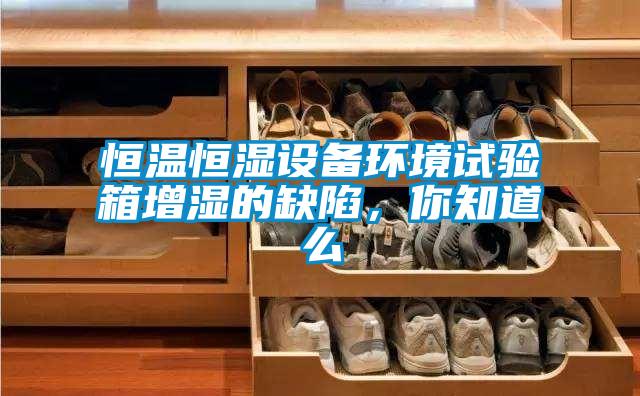 恒溫恒濕設備環(huán)境試驗箱增濕的缺陷,你知道么