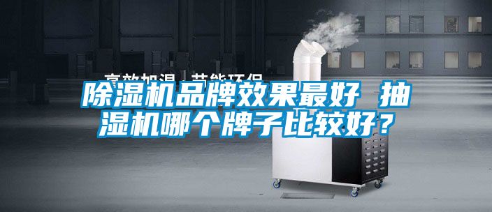 除濕機品牌效果最好 抽濕機哪個牌子比較好？