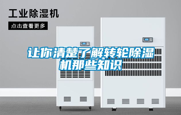 讓你清楚了解轉(zhuǎn)輪除濕機(jī)那些知識(shí)