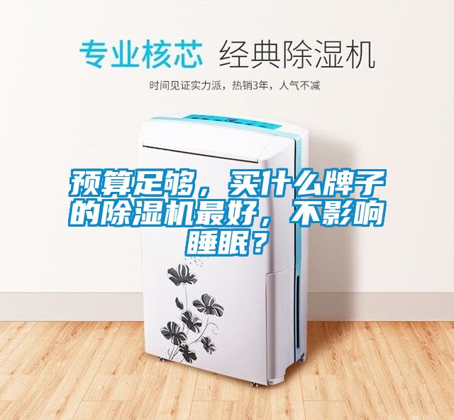 預算足夠，買什么牌子的除濕機最好，不影響睡眠？