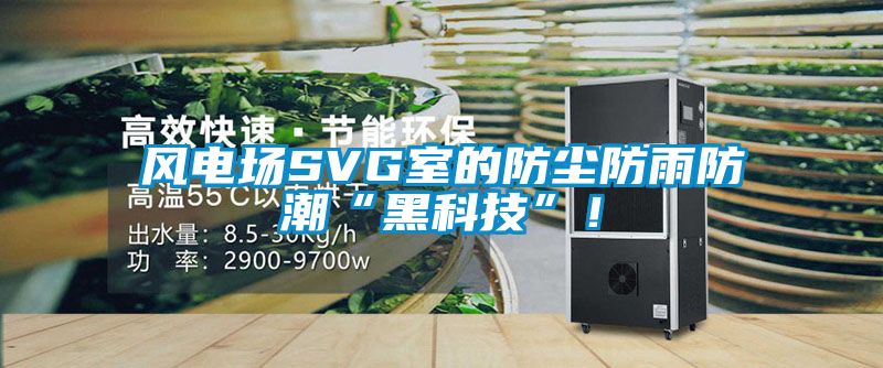 風(fēng)電場(chǎng)SVG室的防塵防雨防潮“黑科技”！