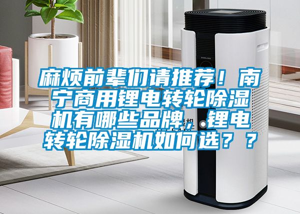 麻煩前輩們請推薦！南寧商用鋰電轉輪除濕機有哪些品牌，鋰電轉輪除濕機如何選？？
